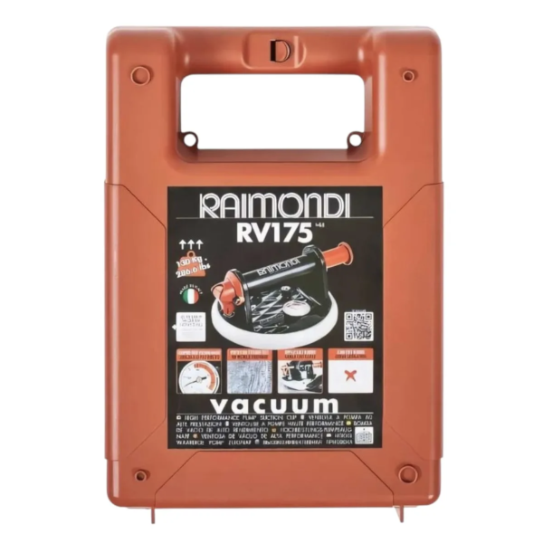 Вакуумная помповая присоска Raimondi RV 175 мм с манометром (185WA01VRVV)