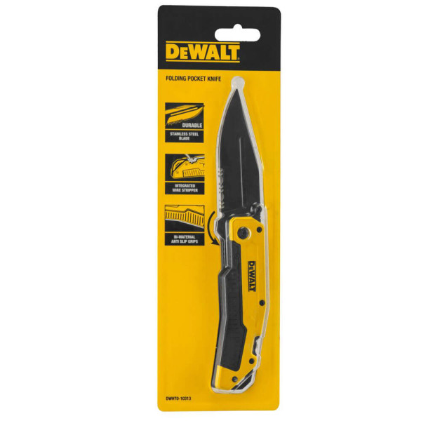 Нож складной с длиной лезвия 82 мм. DeWALT (DWHT0-10313)