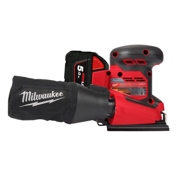 Вібраційна шліфувальна машина акумуляторна MILWAUKEE M18 BQSS-502B (4933479967)