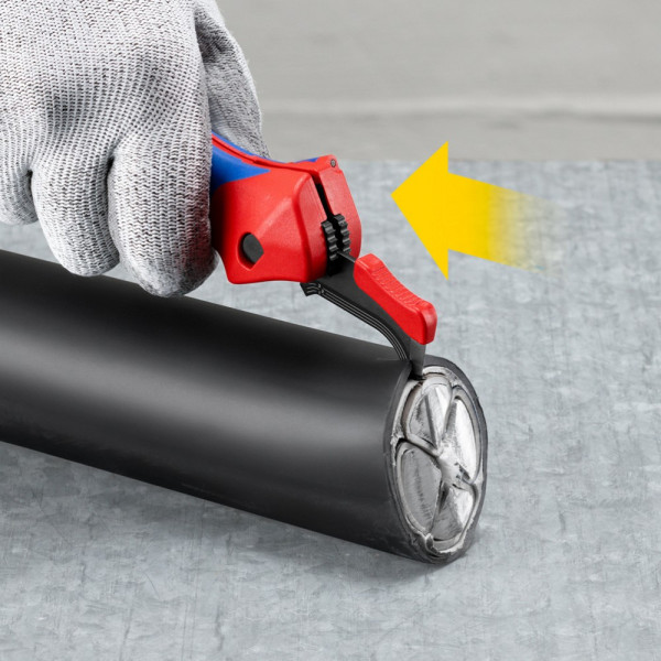 Двофункціональний ніж з п'ятою для кабелю KNIPEX (16 50 145 SB)