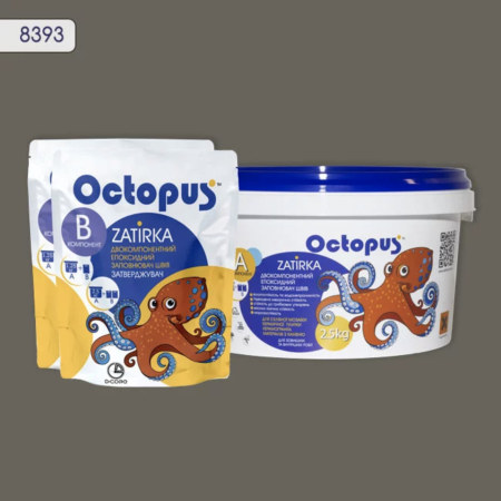 Двокомпонентна епоксидна фуга Octopus Zatirka колір 8393, 2,5 кг (8393-2)