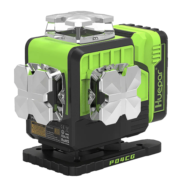 Лазерный уровень Huepar P04CG — 4D, 16 линий, зелёный лазер Osram (P04CG)