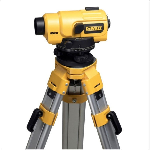 Оптический нивелир DeWALT с штативом, рейкой + кейс (DW096PK)