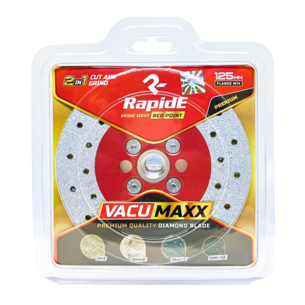 Диск алмазный RapidE VACUMAXX 125 мм для резки и шлифовки с фланцем М14 (НФ-00002780)
