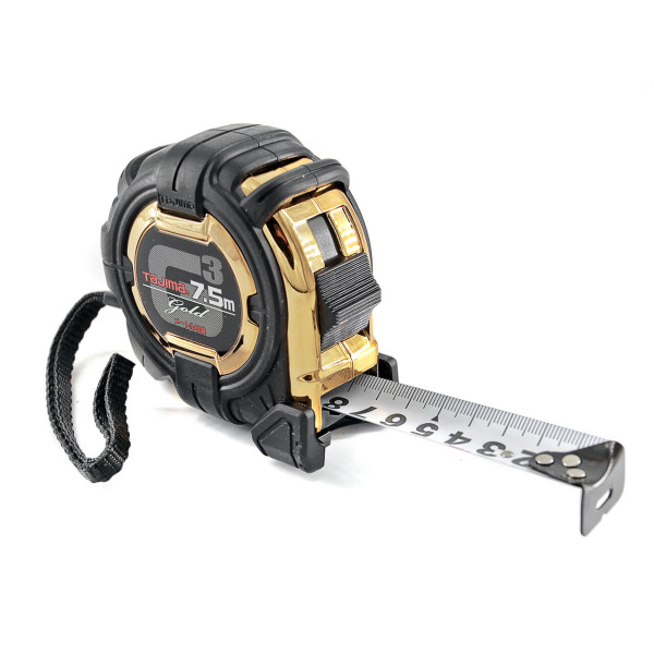 Рулетка будівельна TAJIMA G3 LOCK G3GL25-75BL ударостійка 7,5 м (1001-1879)