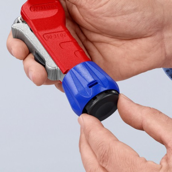 Труборез KNIPEX TubiX® для медных, латунных и нержавеющих труб, 6-35 мм (90 31 02 BK)
