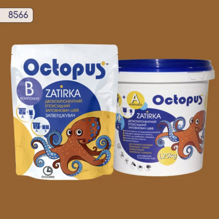 Двухкомпонентная эпоксидная затирка Octopus Zatirka цвет 8566 1,25 кг (8566-1)