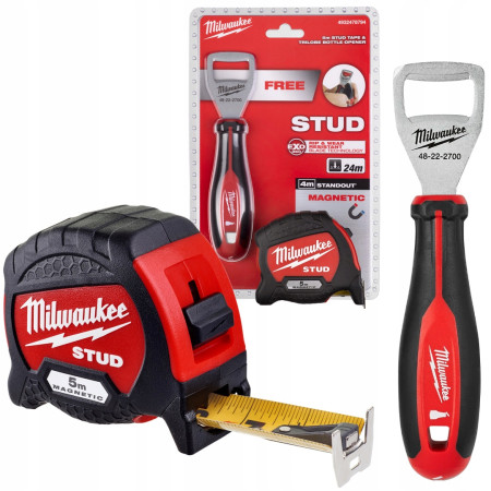 Рулетка MILWAUKEE STUD 5M + открывалка для бутылок (4932478794)