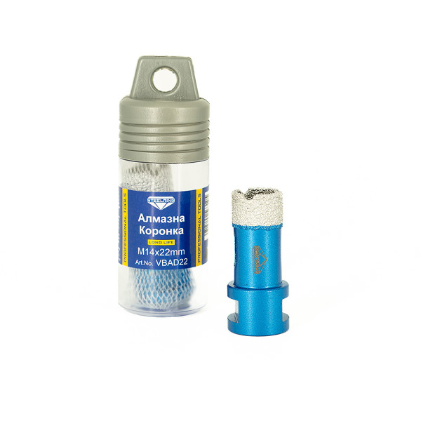 Алмазна коронка STEELRING 22 мм M14 (VBAD22)