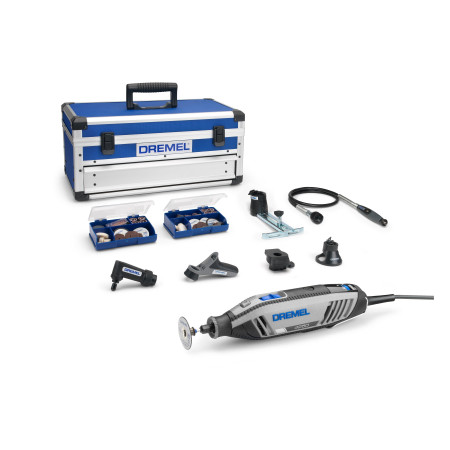 Многофункциональный гравер Dremel 4250-6-128, 128 насадок + гибкий вал + металлический кейс (F0134250JN)