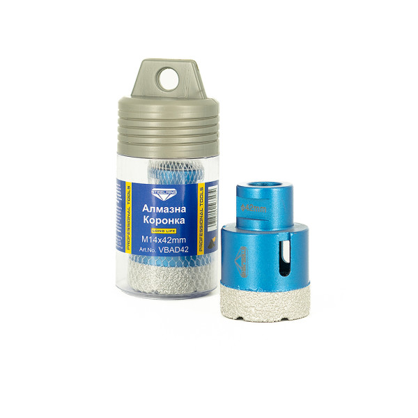 Алмазна коронка STEELRING 42 мм M14 (VBAD42)