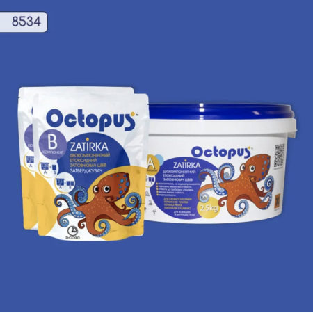Двухкомпонентная эпоксидная затирка Octopus Zatirka цвет 8534, 2,5 кг (8534-2)
