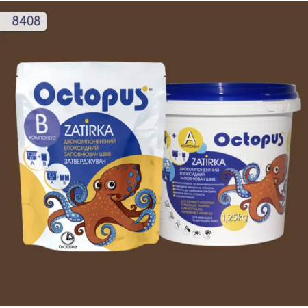 Двокомпонентна епоксидна фуга Octopus Zatirka колір 8408, 1,25 кг (8408-1)
