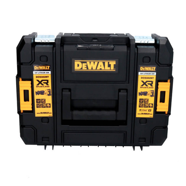 Пила сабельная аккумуляторная DeWALT, 18 В, бесщёточный двигатель, 880 Вт, без АКБ и ЗУ + кейс (DCS382NT)