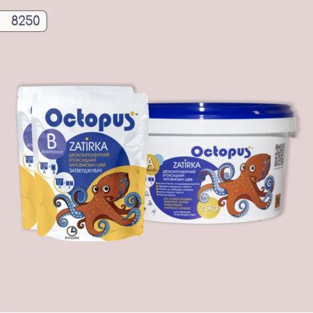 Двухкомпонентная эпоксидная затирка Octopus Zatirka цвет 8250, 2,5 кг (8250-2)