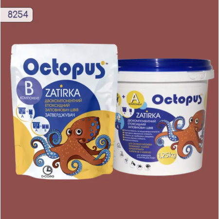 Двокомпонентна епоксидна фуга Octopus Zatirka колір 8254, 1,25 кг (8254-1)