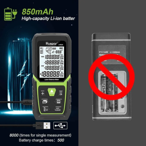 Лазерный дальномер Huepar LM50A (LM50A)