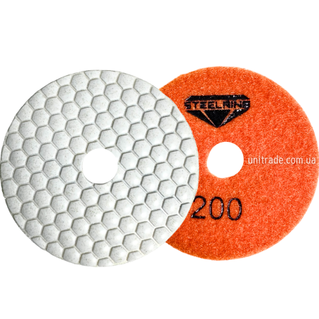 Алмазний шліфувальний диск (черепашка) 100 мм №200 STEELRING (DUDP200)