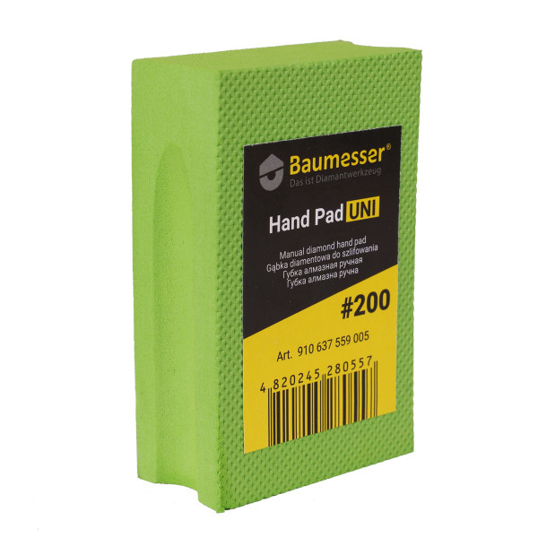 Губка полировальная алмазная ручная гальваническая HAND PAD UNI #200 (910637559005)