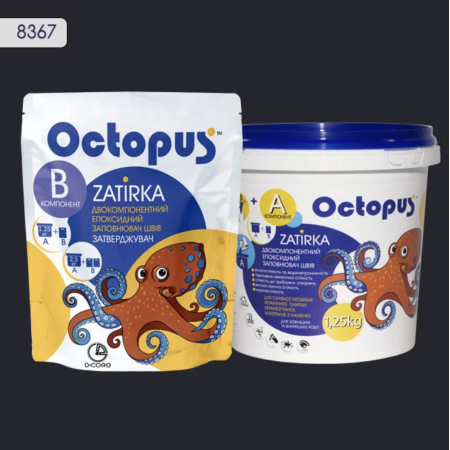 Двухкомпонентная эпоксидная затирка Octopus Zatirka 8367, 1,25 кг (8367-1)