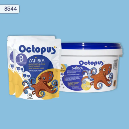 Двухкомпонентная эпоксидная затирка Octopus Zatirka цвет 8544, 2,5 кг (8544-2)