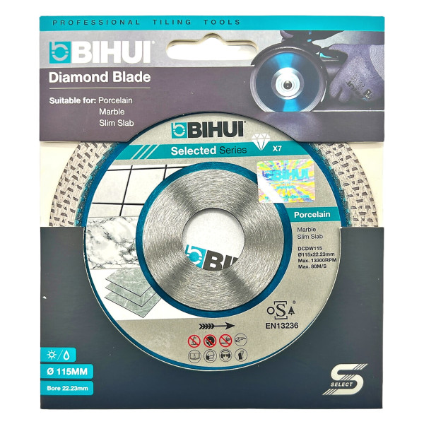 Диск алмазный BIHUI B-MAGIC 115 мм для толстого керамогранита/мрамора/гранита (DCDW115)