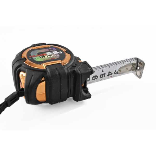Рулетка будівельна TAJIMA G3 LOCK G3GLM25-55BL 5,5 м магнітна (1001-1882)