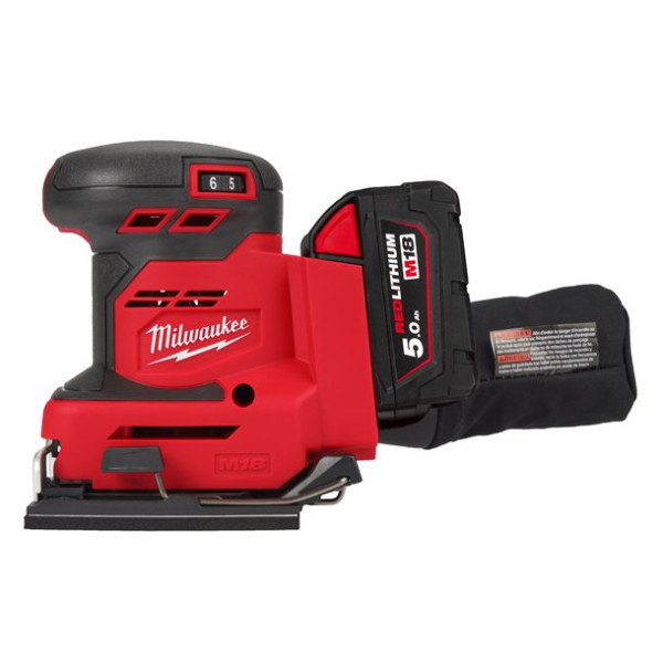 Вібраційна шліфувальна машина акумуляторна MILWAUKEE M18 BQSS-502B (4933479967)