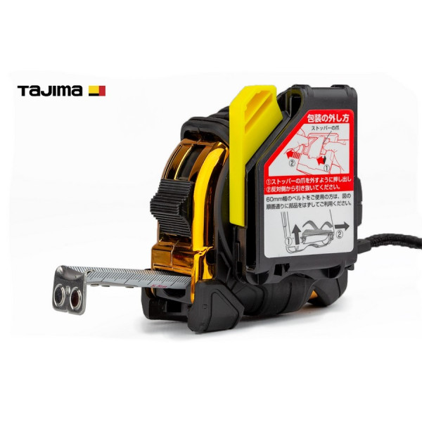 Рулетка строительная TAJIMA G3 LOCK SFG3GLM27-55BLL ударопрочная, магнитная, с держателем на пояс 27 мм х 5,5 м (1001-1885)