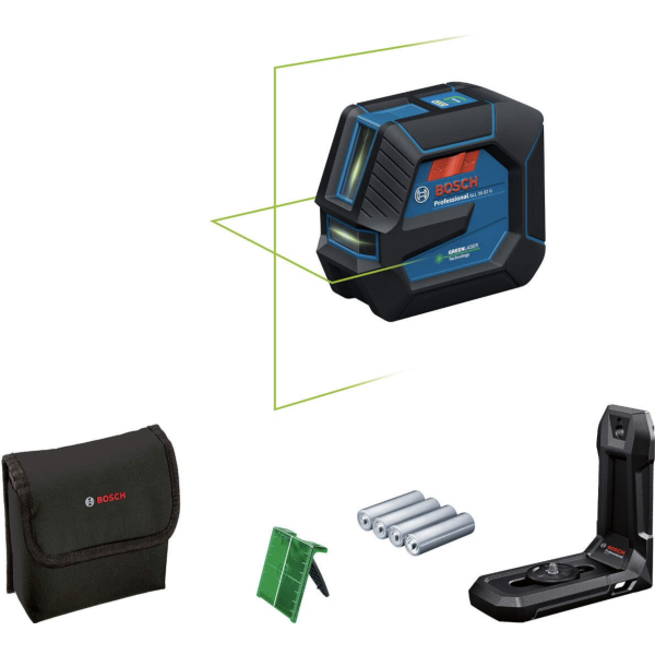 Лазерний нівелір Bosch GLL 20-22 G Professional з батарейками, тримачем LB 10 та аксесуарами (0601065600)