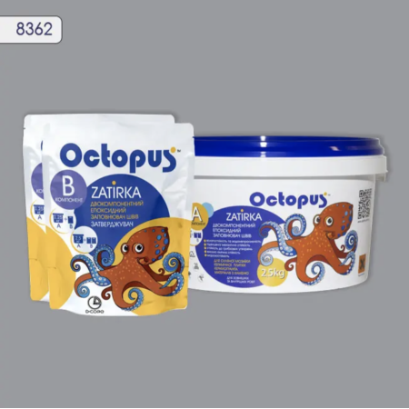 Двокомпонентна епоксидна фуга Octopus Zatirka колір 8362, 2,5 кг (8362-2)