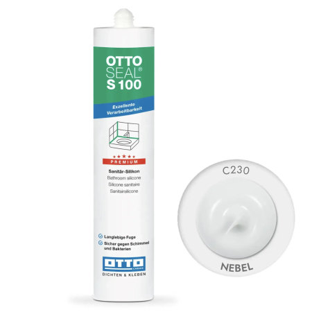 Силиконовый герметик OttoSeal S100 C230 (Nebel), 300 мм (S100C230)
