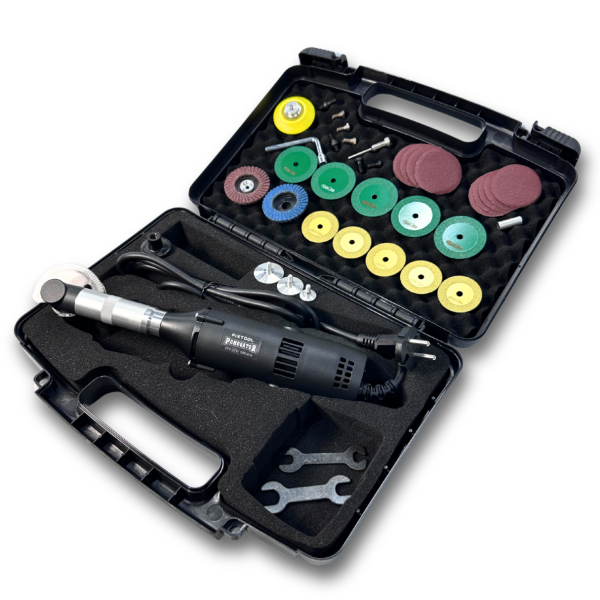 Угловая шлифмашина FIXTOOL Pomogator BLACK EDITION в кейсе (полная комплектация) (FIX120WBL)