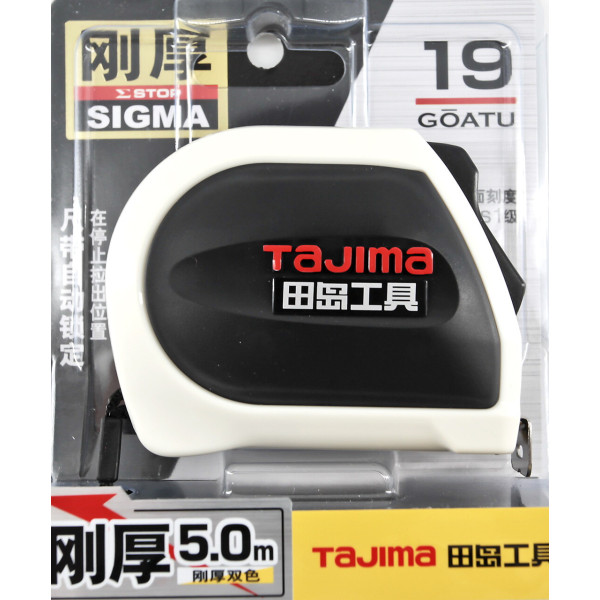 Рулетка строительная TAJIMA SIGMA SS1950-CHN 5 м (1001-2606)