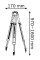 Штатив-тренога Bosch Professional BT1600 мм для лазерного уровня (0601091200)