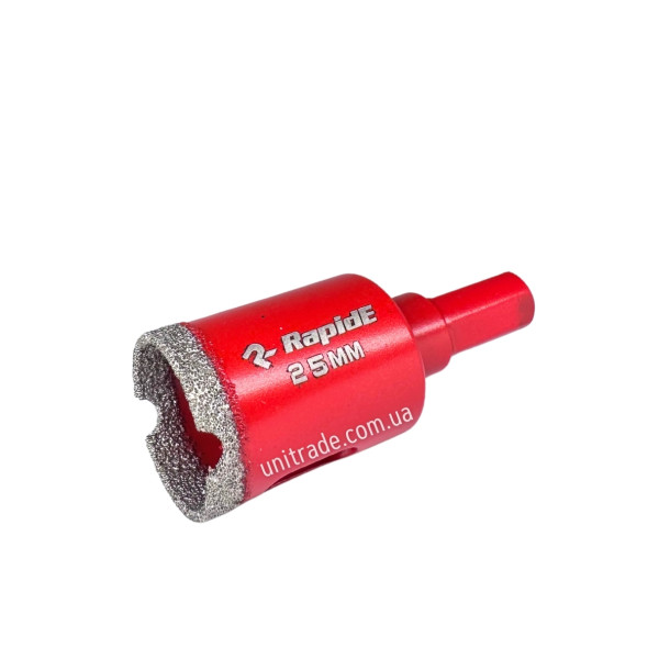 Алмазна коронка RapidE Red Point EVO 25 мм, під дриль (НФ-00001851)