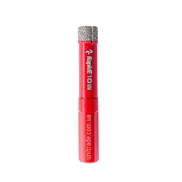 Алмазна коронка RapidE Red Point EVO 10 мм, під дриль (НФ-00001844)