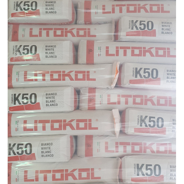 Клей на цементной основе Litokol POWERFLEX K50 C2TES1 20 кг, серый (K50G0020)