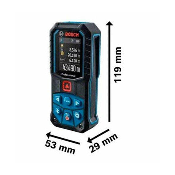 Лазерный дальномер Bosch Professional GLM 50-27 CG с акб BA 3,7V 1,0Ah A и кабелем USB-C (0601072U01)