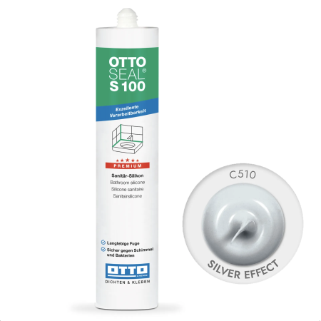 Силіконовий герметик OttoSeal S100 C510 (Silver Effect), 300 мм (S100C510)