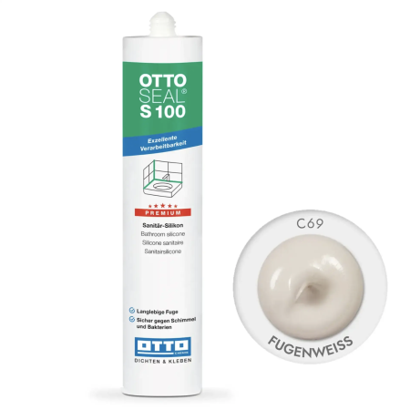Силиконовый герметик OttoSeal S100 С69 (fugenweiß) (S100C69)