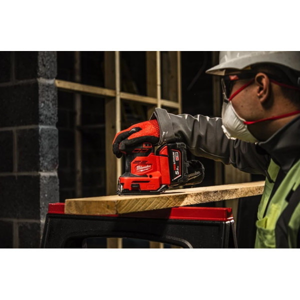 Вібраційна шліфувальна машина акумуляторна MILWAUKEE M18 BQSS-502B (4933479967)