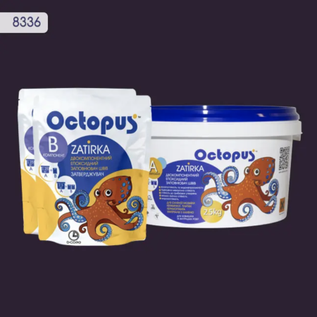 Двухкомпонентная эпоксидная затирка Octopus Zatirka цвет 8336, 2,5 кг (8336-2)