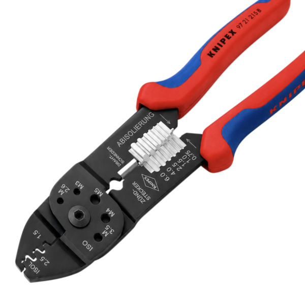 Клещи KNIPEX для опрессовки и зачистки кабеля 230мм (97 21 215 B)