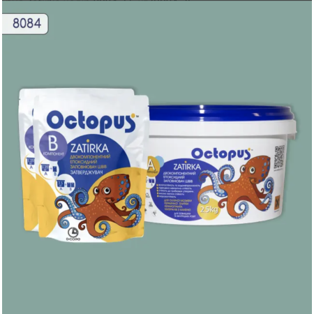Двухкомпонентная эпоксидная затирка Octopus Zatirka цвет 8084, 2,5 кг (8084-2)