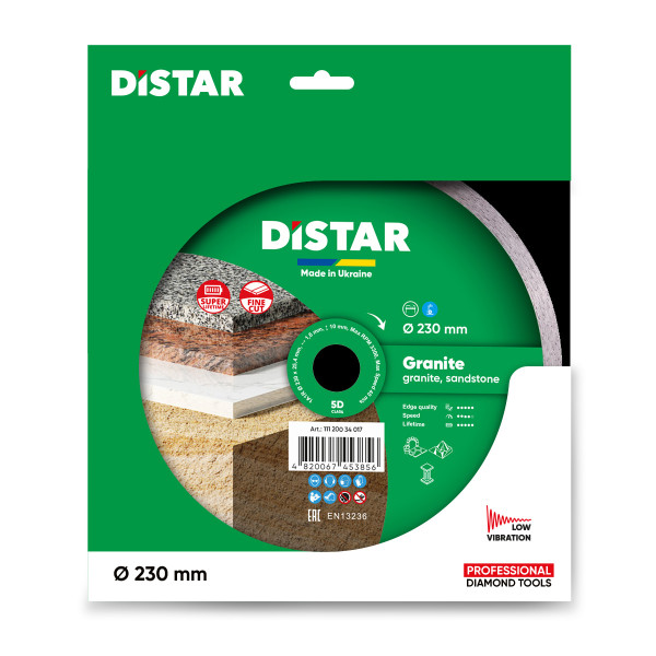 Диск алмазный Distar Granite 230 мм для гранита/плотного песчаника (11120034017)