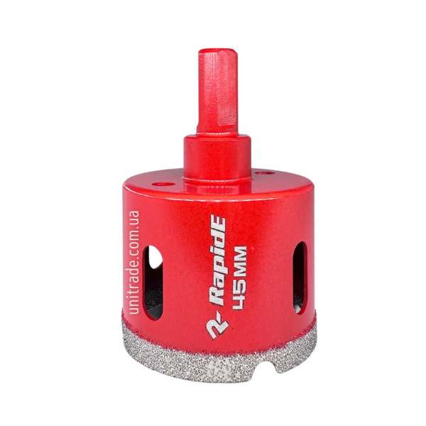 Алмазная коронка RapidE Red Point EVO 45 мм, под дрель (НФ-00001856)