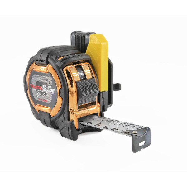 Рулетка строительная TAJIMA G3 LOCK SFG3GL25-55BL 5,5 м с держателем на ремень (1001-1880)