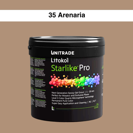 Епоксидна гелева фуга (затирка) Litokol Starlike Pro 35 Arenaria 2,5 кг (STPROARN02.5)