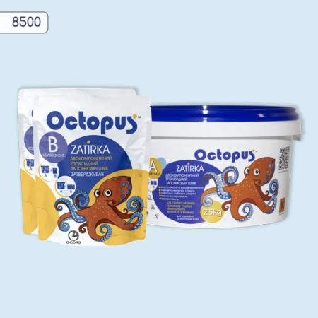 Двухкомпонентная эпоксидная затирка Octopus Zatirka цвет 8500, 2,5 кг (8500-2)